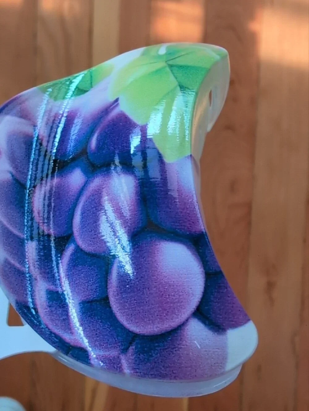 Grape Print Hair Claw Clip in Purple and Green